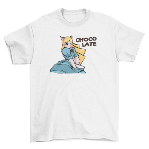 Cute manga Girl character t-shirt