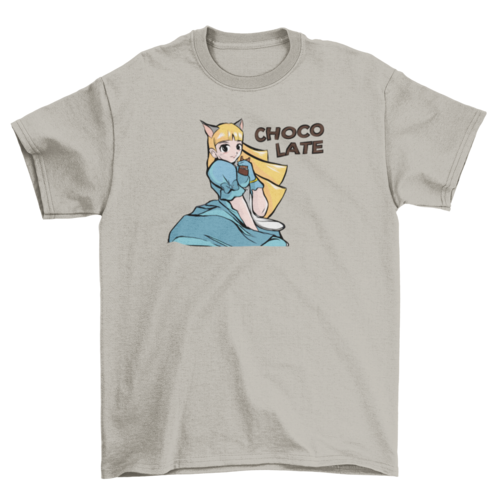 Cute manga Girl character t-shirt