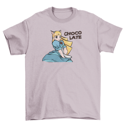 Cute manga Girl character t-shirt