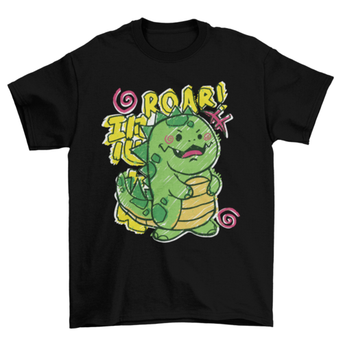 A Doodle dinosaur Youth t-shirt