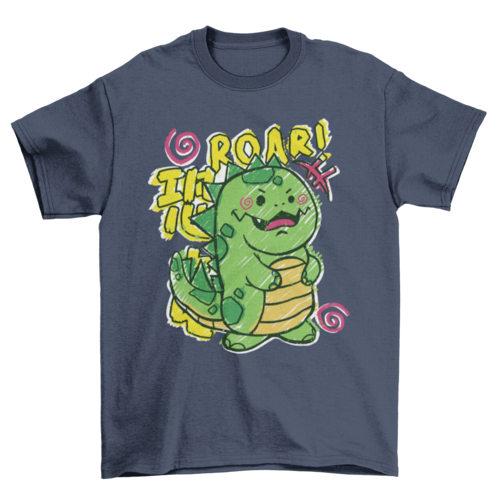 A Doodle dinosaur Youth t-shirt