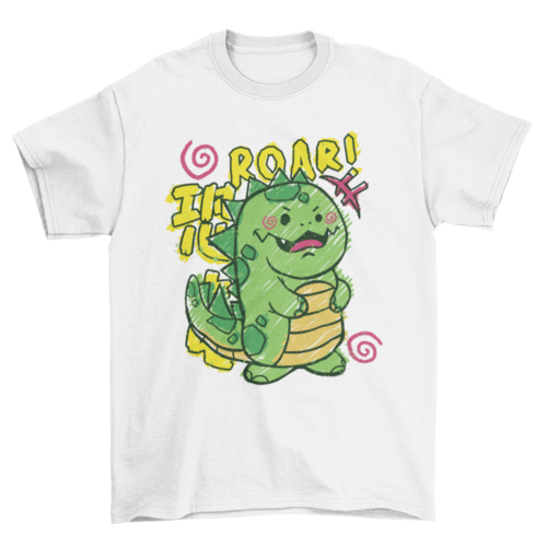 A Doodle dinosaur Youth t-shirt