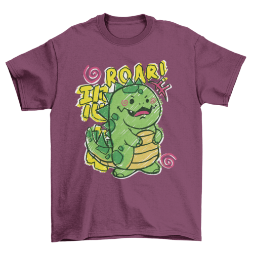 A Doodle dinosaur Youth t-shirt