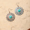 Rustic Flower Power Drop Earrings